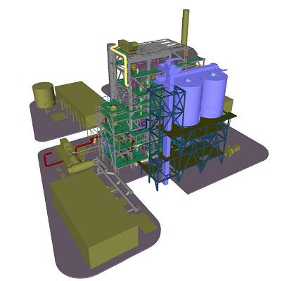 Power Plant Run by 100% Biomass Fuel