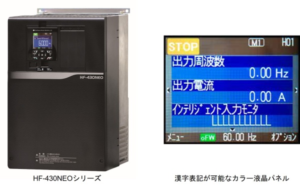 HF-430NEOシリーズ/漢字表記が可能なカラー液晶パネル