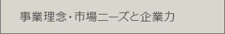 事業理念・市場ニーズと企業力