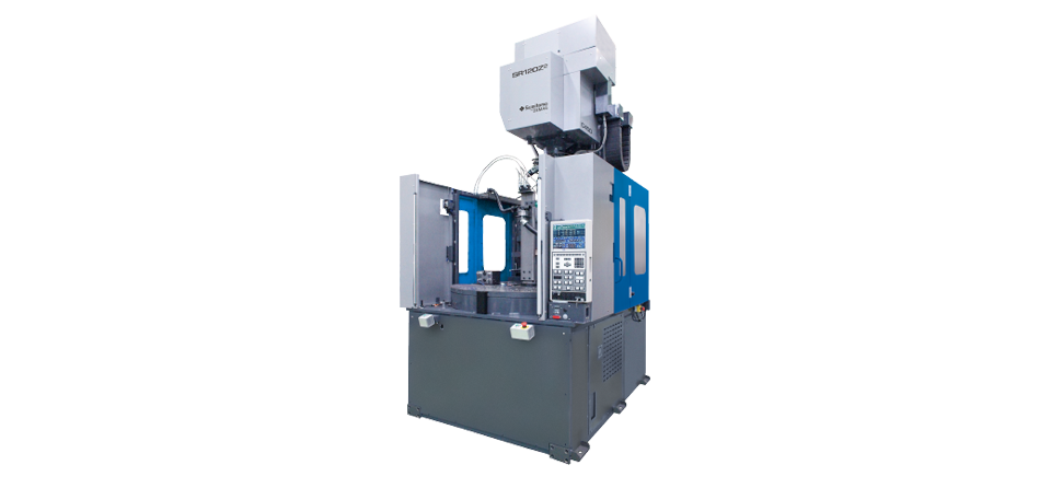 All-electric vertical rotary injection molding machine