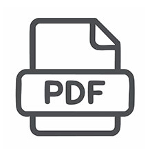 PDFファイルのアイコンが描かれたイラスト画像です